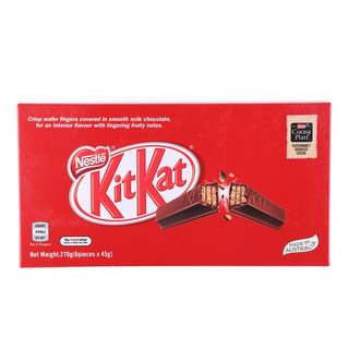 Nestlé 雀巢 奇巧kitkat  牛奶巧克力 威化饼干 45g*6条