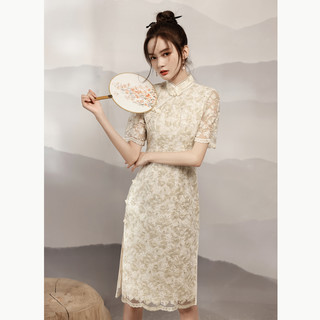 YUEQIAO DRESS 悦巧 女士低开叉旗袍 yq20413