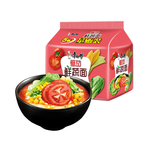 康师傅 番茄鲜蔬面 101g*5袋