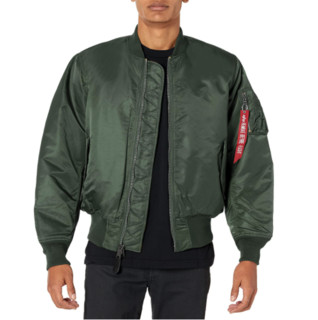 ALPHA INDUSTRIES 阿尔法工业  男士夹克 MA-1 灰绿色 L