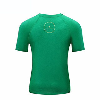 RONHILL 男子运动T恤 RH-002472 森林绿/荧光黄 XS