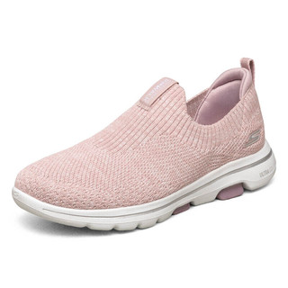 SKECHERS 斯凯奇 GO WALK 5 女子休闲运动鞋 15952/LTPK 浅粉色 35