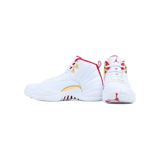 AIR JORDAN 正代系列 Air Jordan 12 男子篮球鞋 130690-107 白金 43