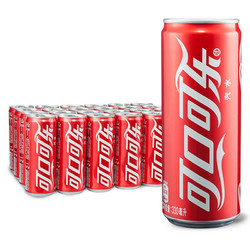 Coca-Cola 可口可乐 汽水 摩登罐 330ml*24罐