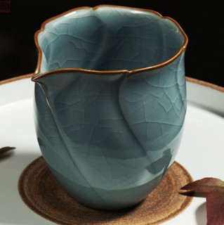 恒福 哥窑系列 香伴壶杯礼盒 茶具套装 6件套 香伴壶+海棠杯*3只+香伴茶海+香伴茶漏