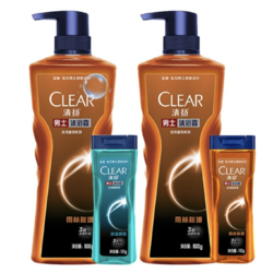 CLEAR 清扬 男士古龙香氛沐浴露 600g+100g+赠600g+100g