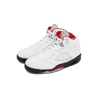 AIR JORDAN 正代系列 Air Jordan 5 Retro 男子篮球鞋 136027-100 红白 47.5