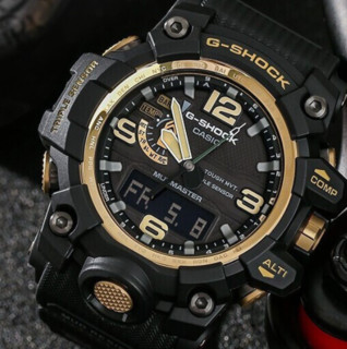 CASIO 卡西欧 G-SHOCK 陆地系列 56.1毫米太阳能电波腕表 GWG-1000GB-1A