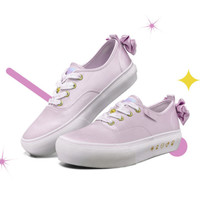【舒适百搭】秋季女鞋子女士绑带时尚休闲鞋女小白鞋女板鞋 39.5 浅粉色