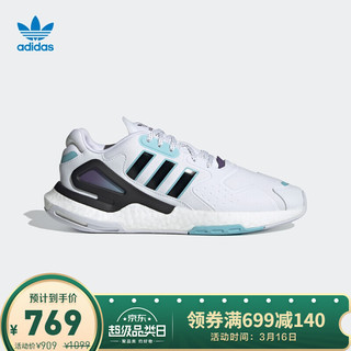 阿迪达斯官网 adidas 三叶草 DAY JOGGER 男鞋低帮经典运动鞋GZ2716 白/黑/蓝 40(245mm) +凑单品