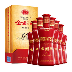 剑南春 金剑南 52度K6 500ml*6瓶