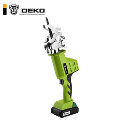 DEKO 锂电往复锯充电式电动马刀锯家用小型大功率户外手提伐木电锯花园锯子 绿色