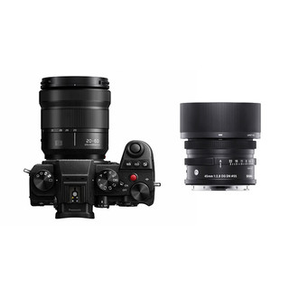 Panasonic 松下 LUMIX S5 全画幅 微单相机 黑色 20-60mm F3.5 变焦镜头+45mm F2.8 DG DN 定焦镜头 双头套机