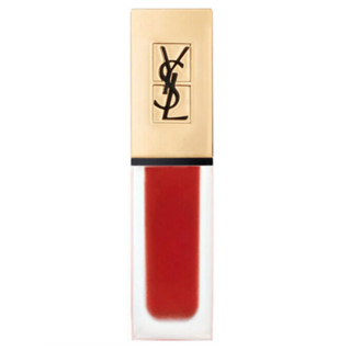 YVES SAINT LAURENT 圣罗兰 雾面哑光唇釉 #09冷艳红 6ml