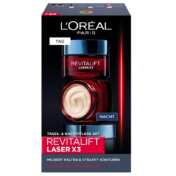 L'OREAL PARIS 巴黎欧莱雅 Revitalift Laser X3 日霜晚霜礼品套装2 x 50 毫升|2件共100ml