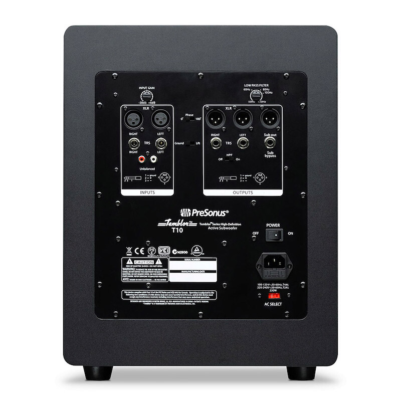 PreSonus 普瑞声纳 T10 有源监听音箱 黑色 两只