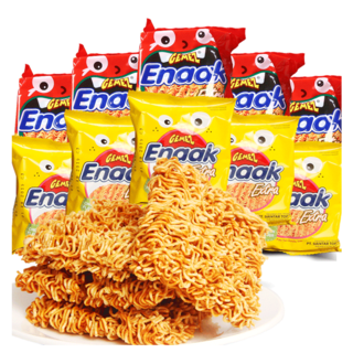GEMEZ小鸡干脆面印尼进口烧烤香辣整箱30包童年网红膨化零食礼包