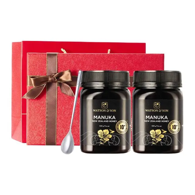 WATSON & SON 沃森麦卢卡蜂蜜 麦卢卡蜂蜜 500g*2瓶 礼盒装