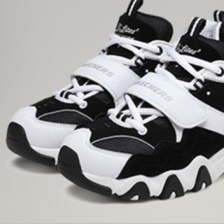 SKECHERS 斯凯奇 D'LITES系列 女士厚底熊猫鞋 99999088 黑色/白色/BKW 39