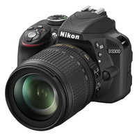 Nikon 尼康 D3300 APS-C画幅 数码单反相机 黑色 18-105mm F3.5G ED VR 单镜头套机