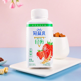 MENGNIU 蒙牛 冠益乳 轻衡 风味发酵乳 草莓燕麦味 250g*15瓶