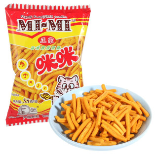 mimi咪咪虾味条马来西亚风味35g20包