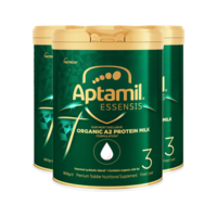 Aptamil 爱他美 ESSENSIS奇迹绿罐 有机A2婴儿配方奶粉3段 1周岁以上 900g 3罐包邮装 FY