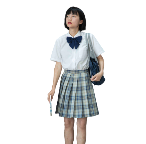 AkiraBaby 秋宝五円屋 梨花微雨 JK制服 女士格裙 42cm XS