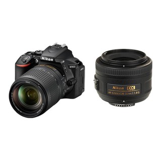 Nikon 尼康 D5600 APS-C画幅 数码单反相机 黑色 18-140mm F3.5G ED VR 变焦镜头+DX 35mm F1.8 G 定焦镜头 双头套机