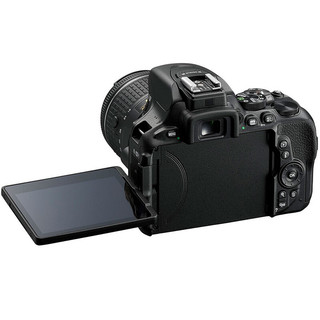 Nikon 尼康 D5600 APS-C画幅 数码单反相机 黑色 AF-P 18-55mm F3.5 G VR 变焦镜头+50mm F1.8 D 定焦镜头 双头套机