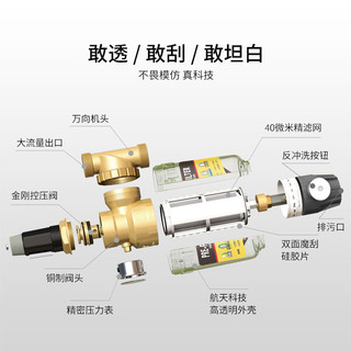 TEJIEN 特洁恩 德国TJN前置过滤器家用全屋反冲洗自来水稳压中央净水机免换芯