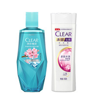 CLEAR 清扬 洗发露套装 (净透保湿100g+多效水润100g)