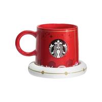 STARBUCKS 星巴克 马克杯 送礼麋鹿温变款 414ml 红色