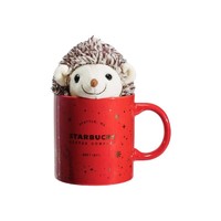 STARBUCKS 星巴克 马克杯 340ml 红色 毛绒刺猬款