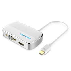 威迅minidp转hdmi转换器vga接口笔记本macbookAir连投影仪电视显示器转接头线微软surface pro苹果电脑smzdm