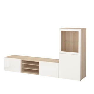 IKEA 宜家 BESTÅ 贝达 储物组合电视柜 240*42*129cm 白色