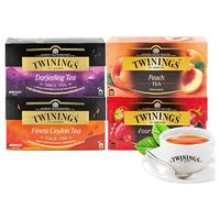 TWININGS 川宁 茶饮组合装 2g*25包*4盒（锡兰茶+蜜桃果香红茶+欧式大吉岭红茶+综合野莓果香红茶）