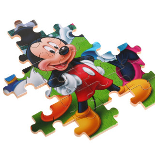 disney 迪士尼 米奇和他的朋友们系列 11df2420 铁盒木制拼图 米奇