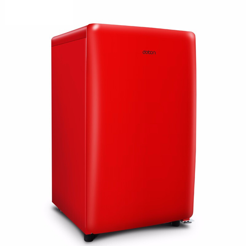 东宝 bc-99fau 单循环 单门冰箱 99l 胭脂红