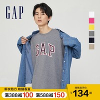 Gap男女装LOGO纯棉短袖T恤688537 2021夏季新款