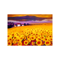 法国让·米歇尔限量版画《风中的向日葵》 无框 装饰画