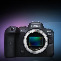 Canon 佳能 EOS R6 全画幅 微单相机 黑色 RF50mm F1.8 STM 定焦镜头 单头套机