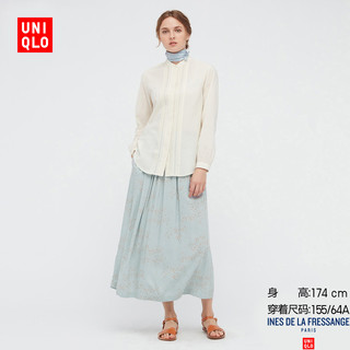 UNIQLO 优衣库 435950 花式打褶半身裙