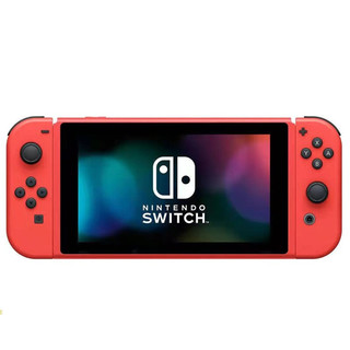Nintendo 任天堂 Switch 海外版 马力欧限定款Switch游戏主机 续航增强版