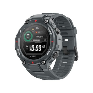 AMAZFIT 跃我 T-Rex Pro 智能手表 47.7mm 陨石黑 黑色硅胶表带（北斗、GPS、血氧、NFC)