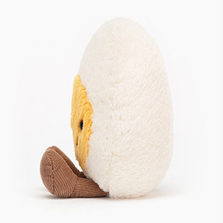 jELLYCAT 邦尼兔 AMUSEABLES系列 A6BE 趣味水煮蛋毛绒玩具 乳白色 14cm