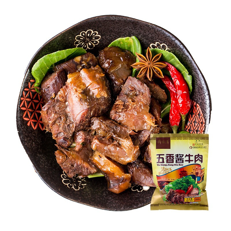 月盛斋  中华老字号 五香酱牛肉 200g