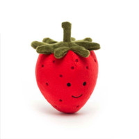 jELLYCAT 邦尼兔 美味可口草莓毛绒玩具 红色 8cm