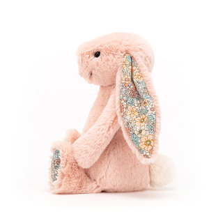 jELLYCAT 邦尼兔 SPRING SEASONAL系列 BL3BLU 花耳朵邦尼兔毛绒玩具 桃色 18cm