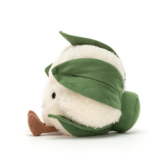 jELLYCAT 邦尼兔 A2CF 趣味花菜毛绒玩具 白色 20cm